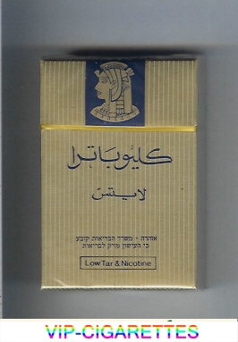 Cleopatra Lights gold cigarettes