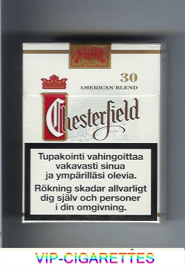 Chesterfield cigarettes american blend Full Flavor