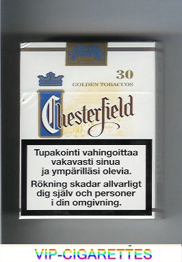 Chesterfield cigarettes Golden Tobaccos 30