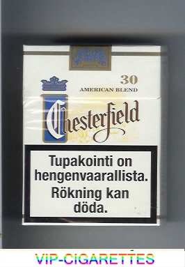 Chesterfield cigarettes American Blend 30