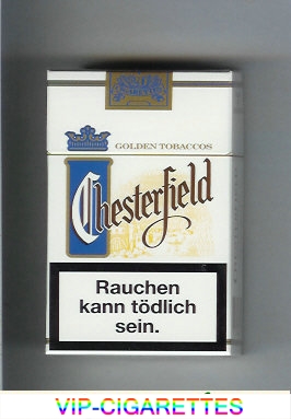 Chesterfield Golden Tobaccos blue light cigarettes