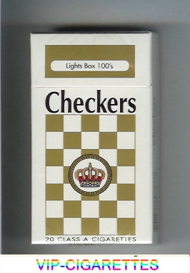 Checkers Lights box 100s cigarettes