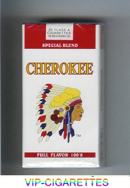 Cherokee Full Flavor 100S cigarettes Special Blend