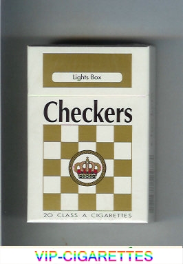 Checkers Lights box cigarettes