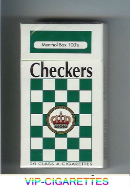 Checkers Menthol box 100s cigarettes