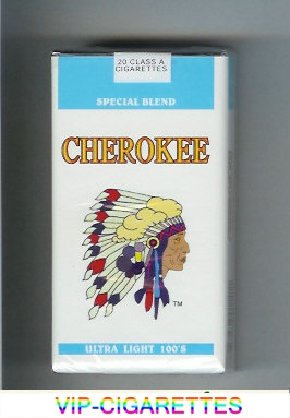 Cherokee Ultra Light 100s cigarettes Special Blend