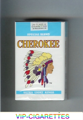 Cherokee Ultra Light kings cigarettes Special Blend