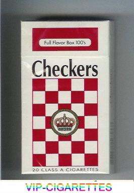 Checkers Full Flavor cigarettes hard box