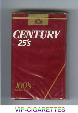 Century 25s 100s cigarettes