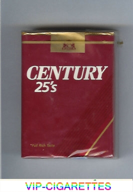 Century 25s cigarettes
