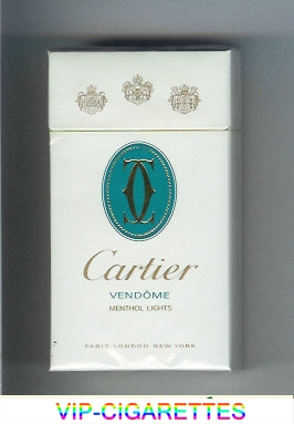 Cartier Vendome Menthol Lights cigarettes