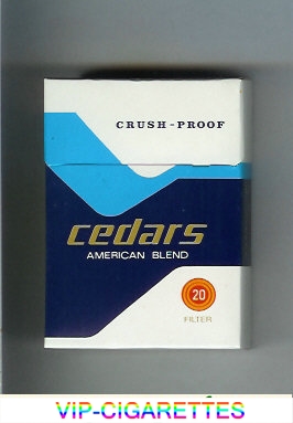 Cedars cigarettes American Blend crush proof