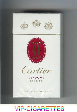 Cartier cigarettes Vendome Lights