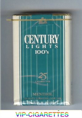 Century Lights 100s Menthol 25 cigarettes