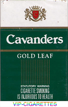 Cavanders Gold Leaf cigarettes