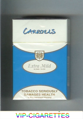 Carrolls Extra Mild cigarettes king size