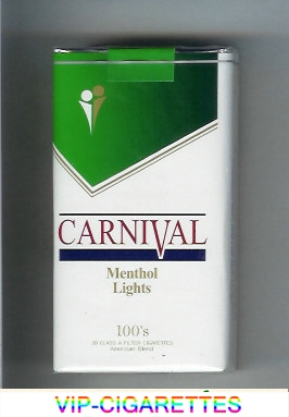 Carnival 100s Menthol Lights cigarettes