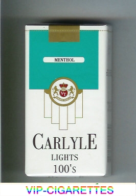 Carlyle 100s Lights Menthol cigarettes