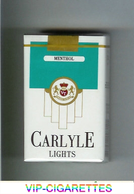 Carlyle Lights Menthol cigarettes soft box