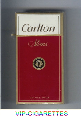 Carlton Slims 100's cigarettes hard box red