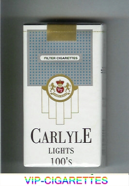 Carlyle Lights 100s cigarettes