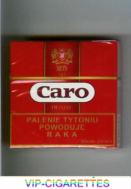 Caro Deluxe cigarettes red