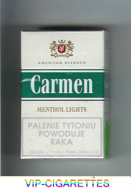 Carmen Menthol Lights cigarettes American Blended