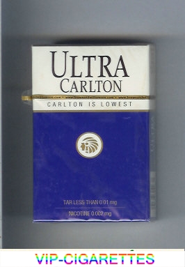 Carlton Ultra cigarettes hard box