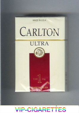 Carlton Filter Ultra cigarettes Ultra Tar 1 mg hard box