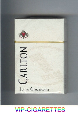 Carlton 1mg tar cigarettes hard box