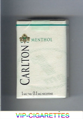 Carlton Menthol cigarettes 1mg tar Filter