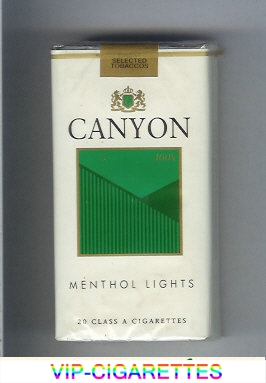 Canyon Menthol Lights 100s cigarettes
