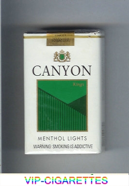 Canyon Menthol Lights cigarettes