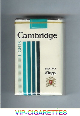 Cambridge Menthol Lights cigarettes kings