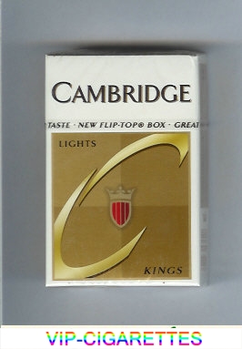 Cambridge Lights cigarettes kings hard box