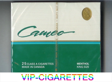 Cameo Menthol cigarettes 25 king size