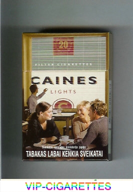 Caines Lights cigarettes collection version
