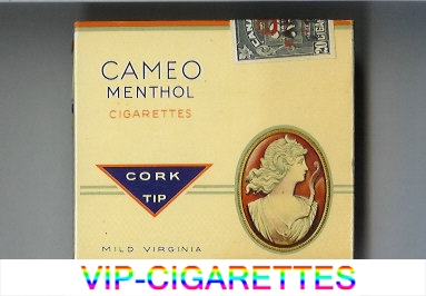 Cameo Menthol cigarettes Cork Tip Mild Virginia