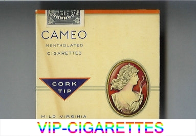 Cameo Mentholated cigarettes Cork Tip Mild Virginia
