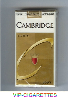 Cambridge Lights 100s cigarettes soft box