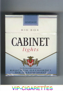 Cabinet Lights cigarettes big box