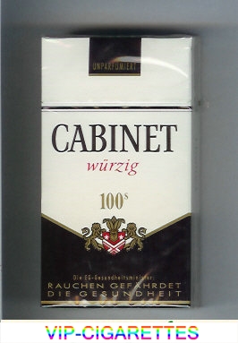 Cabinet Wurzig 100s cigarettes