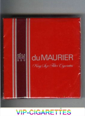 Du Maurier Cigarettes wide flat hard box