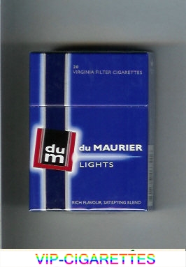Du Maurier Lights Blue Modern Design cigarettes hard box