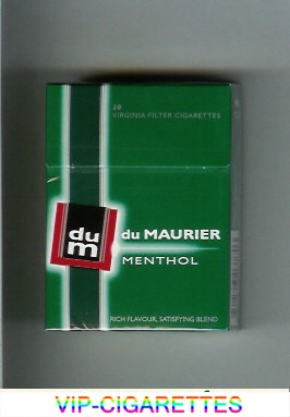 Du Maurier Menthol Green Modern Design cigarettes hard box