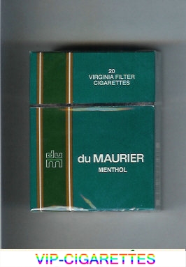 Du Maurier Menthol cigarettes hard box