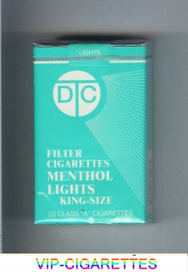 DTC Filter Cigarettes Menthol Lights cigarettes soft box