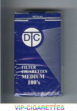 DTC Filter Cigarettes Medium 100s cigarettes soft box