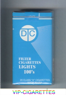 DTC Filter Cigarettes Lights 100s cigarettes soft box