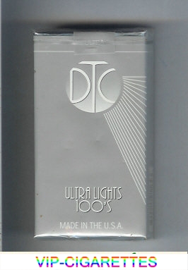 DTC Ultra Lights 100s cigarettes soft box